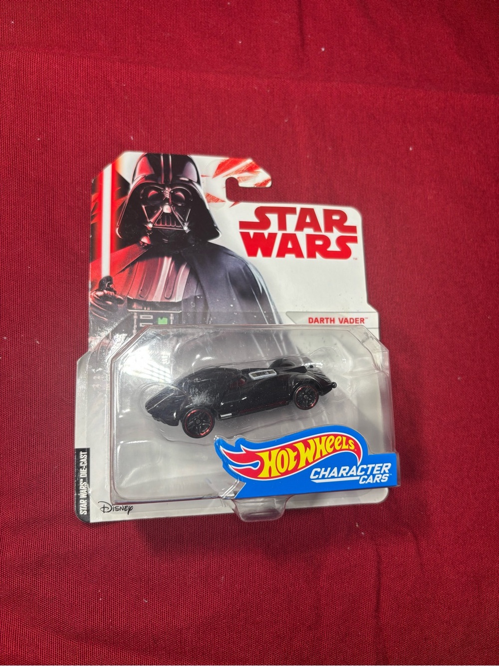 New Hot Wheels Star Wars Darth Vader Character Car - Black